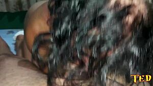 i filled dani fitness milf pussy with hot creampie cum