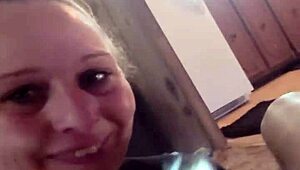 Wife's sloppy handjob blowjob hides wild secrets