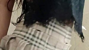 little college teen sneaks a shower masturbate but roommate catches her dripping wet