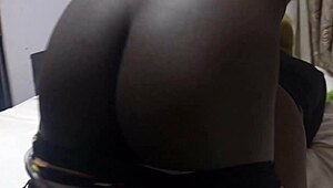 Naughty son sneaks up on hot house girl! 😈🍑