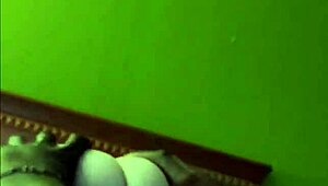 He gropes her big ass and swollen pussy in this twisted session she can't resist