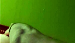 He gropes her big ass and swollen pussy in this twisted session she can't resist