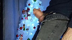 latina gives first christmas deepthroat blowjob to young big cock till facial cumshot maquinasperfectas