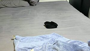 Bisexual Chubby Wife Shares Plump Lover's Cock with Cuckold Husband in MMF Lingerie Handjob