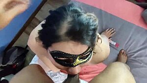 bound chubby teen slave deepthroats monster cock begging facial cumshot