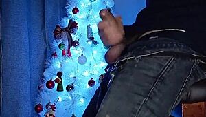 latina gives first christmas deepthroat blowjob to young big cock till facial cumshot maquinasperfectas