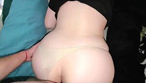 wanna see this young mexican milf's fat ass bounced doggystyle morning sex with panties aside on rest days?