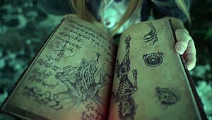 i conjured a squirting ORGASM with the book of evil!!