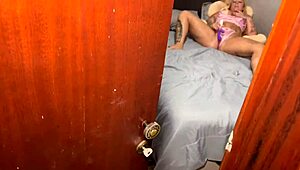 Spying Hot Stepmom Post-Shower Lotion Masturbation Teases Brazilian Latina Tits Pussy