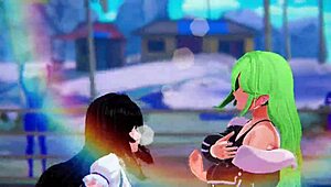 lesbian lovers finger fuck kiss squirt in wet pussy battle