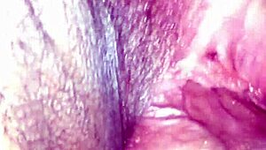 schoolgirl's pretty shaved pussy spread wide for tongue orgasm