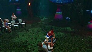 i'm lost in caroline's wild outdoor group strapon fantasies finale!!