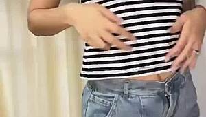 wanna see this latina teen rip clothes in hot striptease?