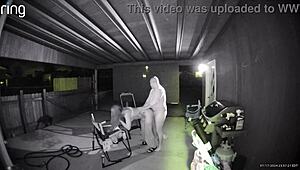 Bent over public wife takes creampie after sucking huge cock outdoors