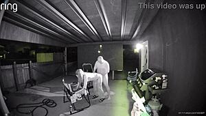 Bent over public wife takes creampie after sucking huge cock outdoors