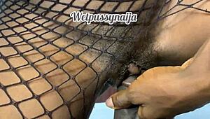 Teen rides huge african black cock cowgirl