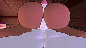 lightskin babe begs hard then takes massive cock pounding