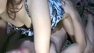 TikTok girl roommate creampied after cowgirl riding swollen pussy foreplay