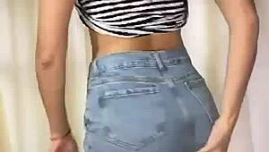 wanna see this latina teen rip clothes in hot striptease?