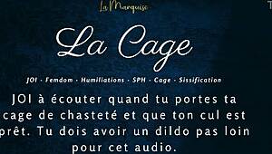 hey cutie 😈 in la cage femdom makes you jerk caged anal joi