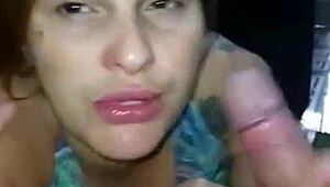 No morning kisses here just wake him with sloppy cock sucking delight