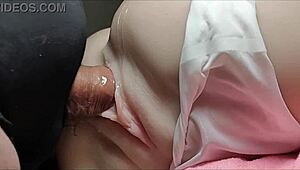 Slide your cock deep from behind into this shaved fuck doll's tight pussy and ass