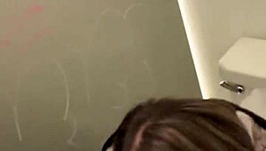 caught us anal fucking in restroom but we didn't stop