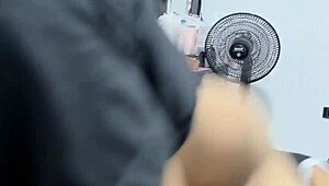 big cock fucks latina amiga while hermanastra showers homemade interracial cumshot