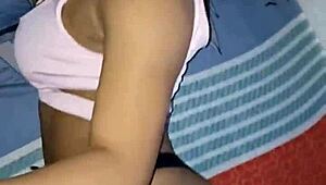 stepbro fucks his latina girlfriend big natural tits in new york!