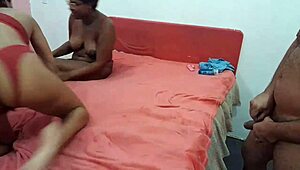 chubby grandpa's heart races bareback fucking latina lesbian asses