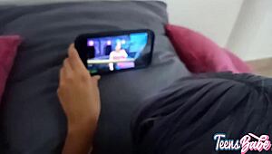 petite mexican teen begs me break her innocent ass while parents gone