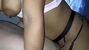 stepbro fucks his latina girlfriend big natural tits in new york!