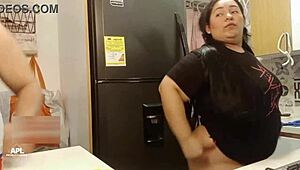 Stepmom's Huge Tits Ass Gets Kitchen Doggystyle Pounding By Stepsis Hubby Part 1