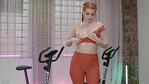 All-Natural Redhead Gia Tvoricceli Creampied Rough After Workout Session