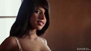 LAYLA ROSE gropes TITS in lesbian joy touch!!