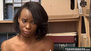 Ebony Ivory Logan Fucked Rough by Mall Officer!