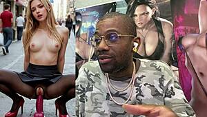 my tight bald teen 18+ pussy wrecked by huge cock public facial cumshot