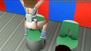 ebony spacebabes take big black cocks in wild interracial threesome?