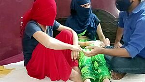 desi neighbor stepmom and her teen daughter fucked together