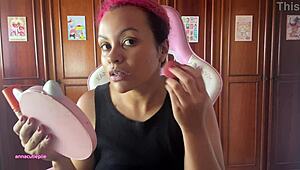 grwm mitsuri cosplay prep but this gassy bbw farts loud in skirt n makeup 💨🍑😂