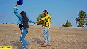 Indian Wife Fucks Ex-Husband On Beach Creampie!