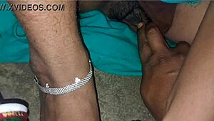 Indian wife sneaks hardcore fuck behind clueless husband at home!