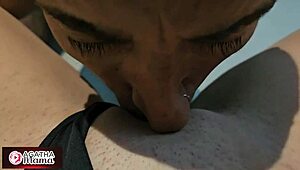 agatha tempts brother-in-law with milf pussy before brother arrives offering hot creampie dinner