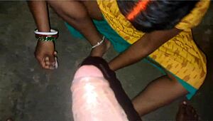 Indian wife sneaks hardcore fuck behind clueless husband at home!