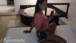 My husband hired a stud to fuck me while he films and jerks off