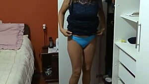 oh man my gorgeous latina stepmom strips naked for hot sex and im filming the whole damn thing