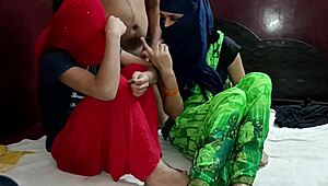 desi neighbor stepmom and her teen daughter fucked together