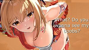 Yoimiya loses virginity in New Year's JOI Genshin Impact hentai series episode 15.