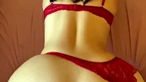 My heart races seeing my big ass bigger in sexy red