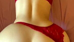 My heart races seeing my big ass bigger in sexy red